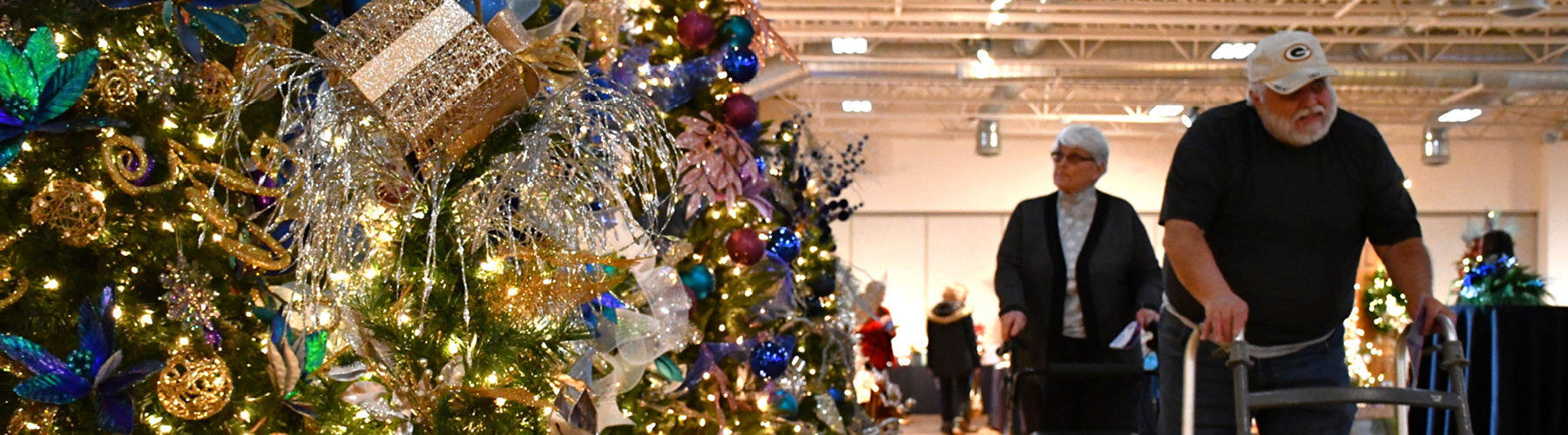 Seniors attending the Festival of Trees